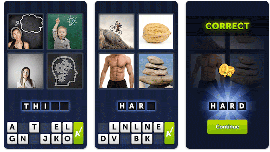 Captura de tela do 4 Pics 1 Word.