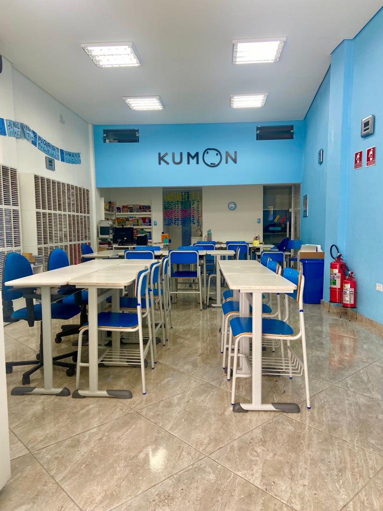 Sala de aula da unidade Kumon Mooca Ezequiel