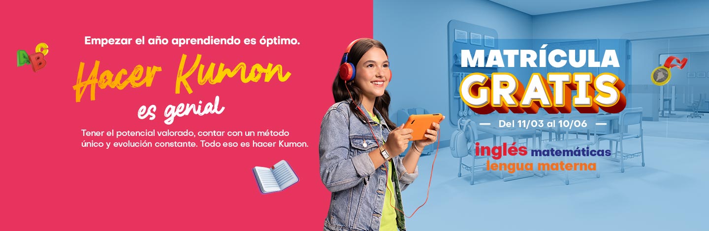 kumon-inglés-matematicas-lengua materna-matricula-gratis