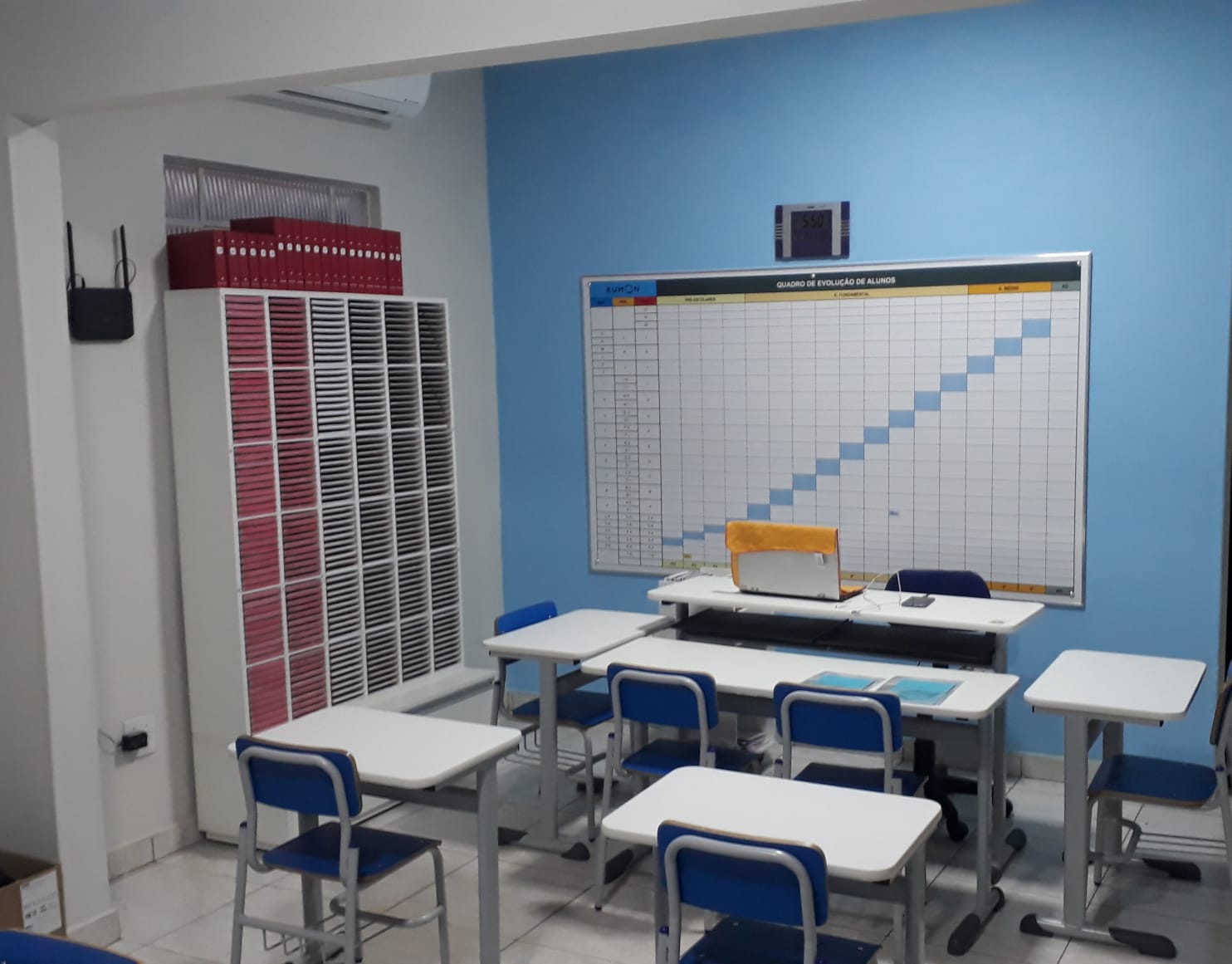Sala de aula do Kumon Matão SP