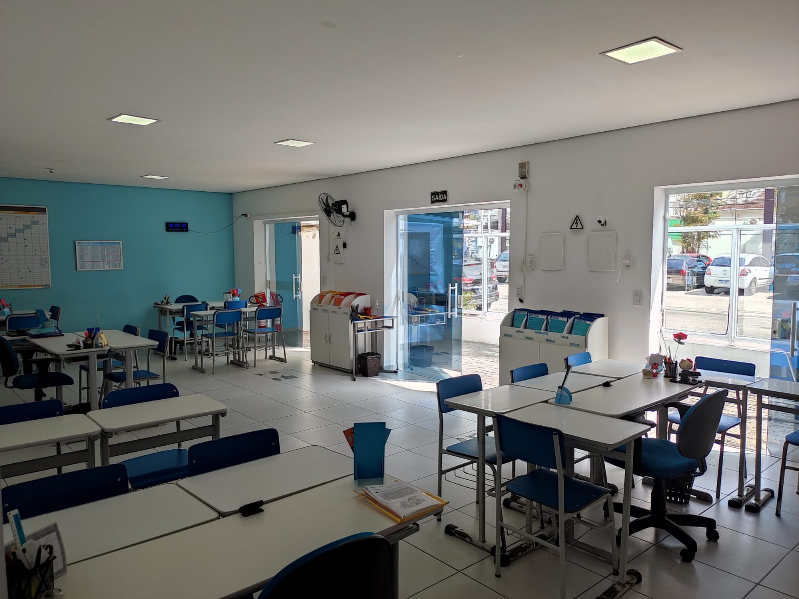 Sala de aula do Kumon Guarujá