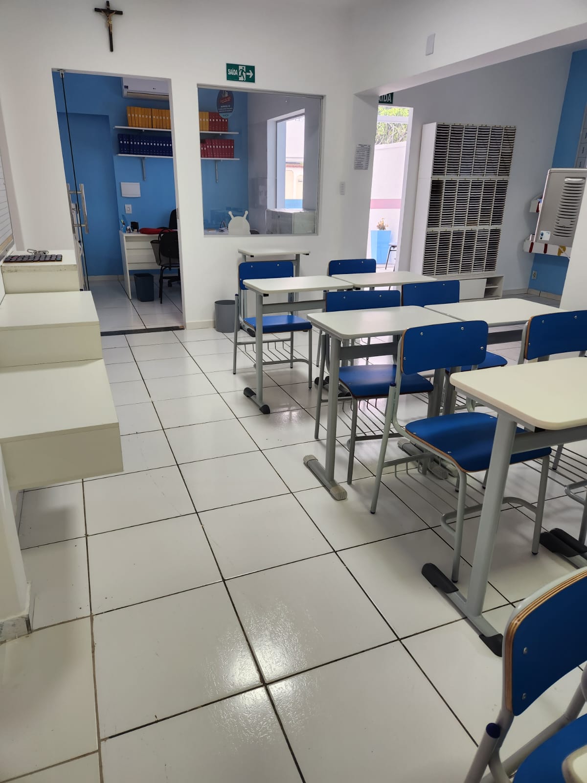 Sala de aula da escola Kumon Montes Claros São Luiz MG