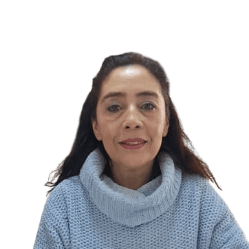 Retrato sonriente de la profesora del centro Kumon Plaza de las Américas, Colombia, lista para ayudar a los estudiantes con el método Kumon y mejorar sus habilidades académicas.