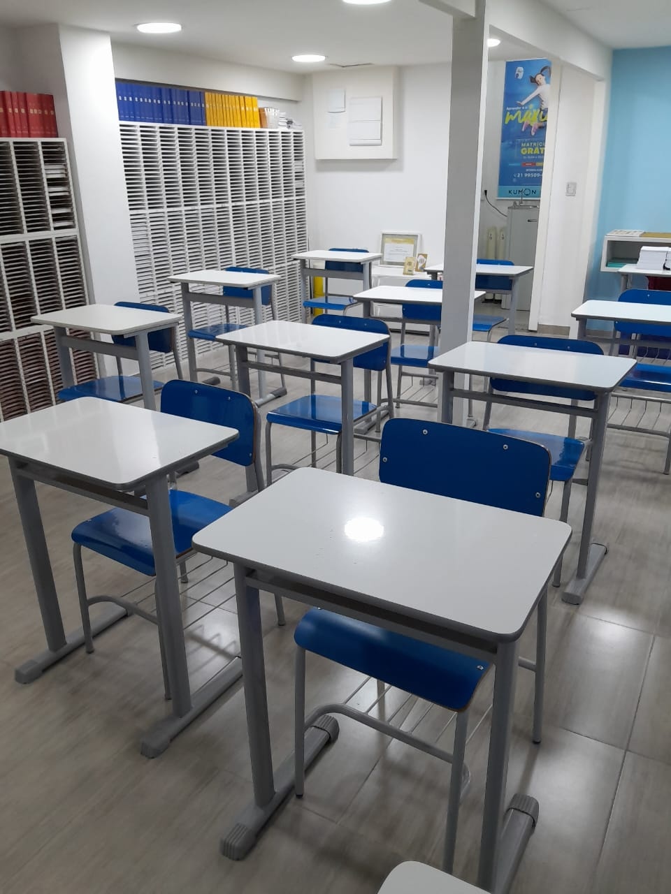 Sala de aula do Kumon Niterói - Icarai