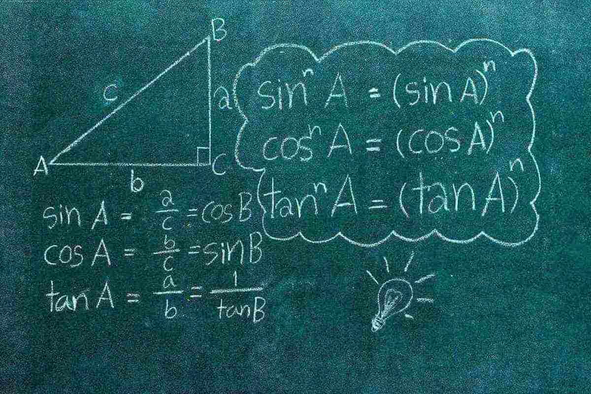 Fórmulas matemáticas em um quadro negro.