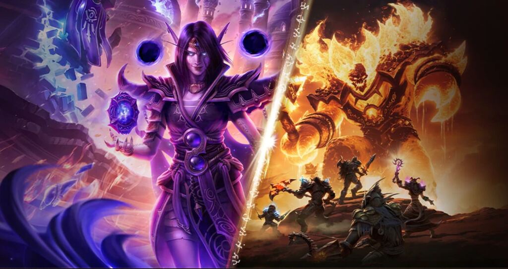 tela do jogo War of Warcraft