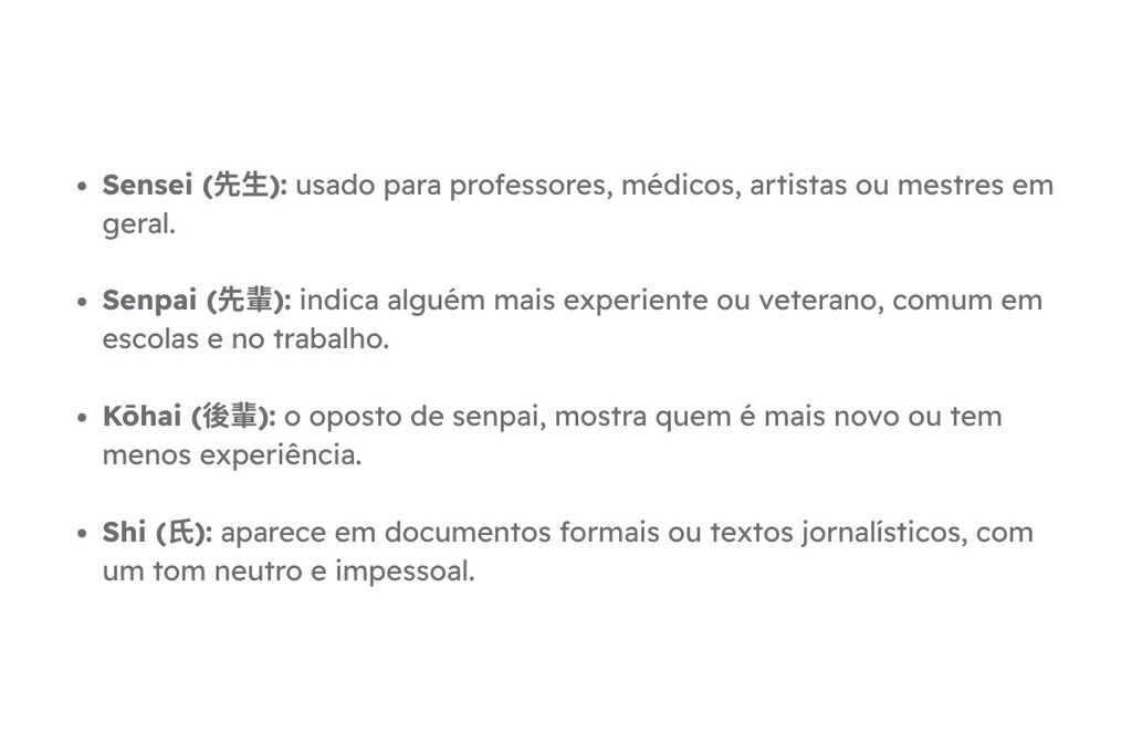 sufixos japoneses