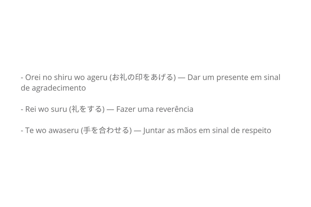 formas de expressar gratidão em japonês