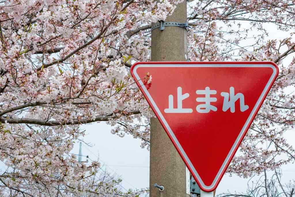placa com escrita em Kanji