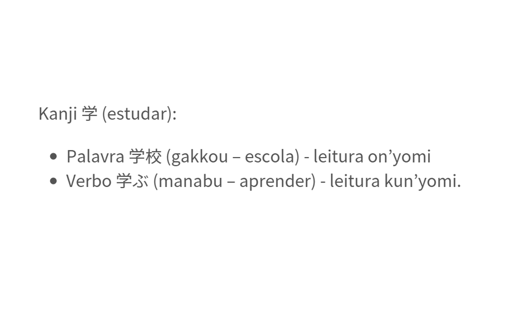 explicação do kanji "estudar"
