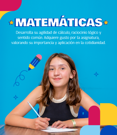 Banner de Kumon Matemáticas: vos desarrollás cálculo y lógica con hábitos de estudio diarios.