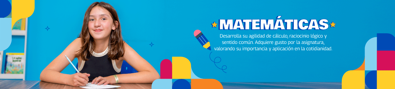 Banner de Kumon Matemáticas: tú desarrollas cálculo y lógica con hábitos de estudio constantes.
