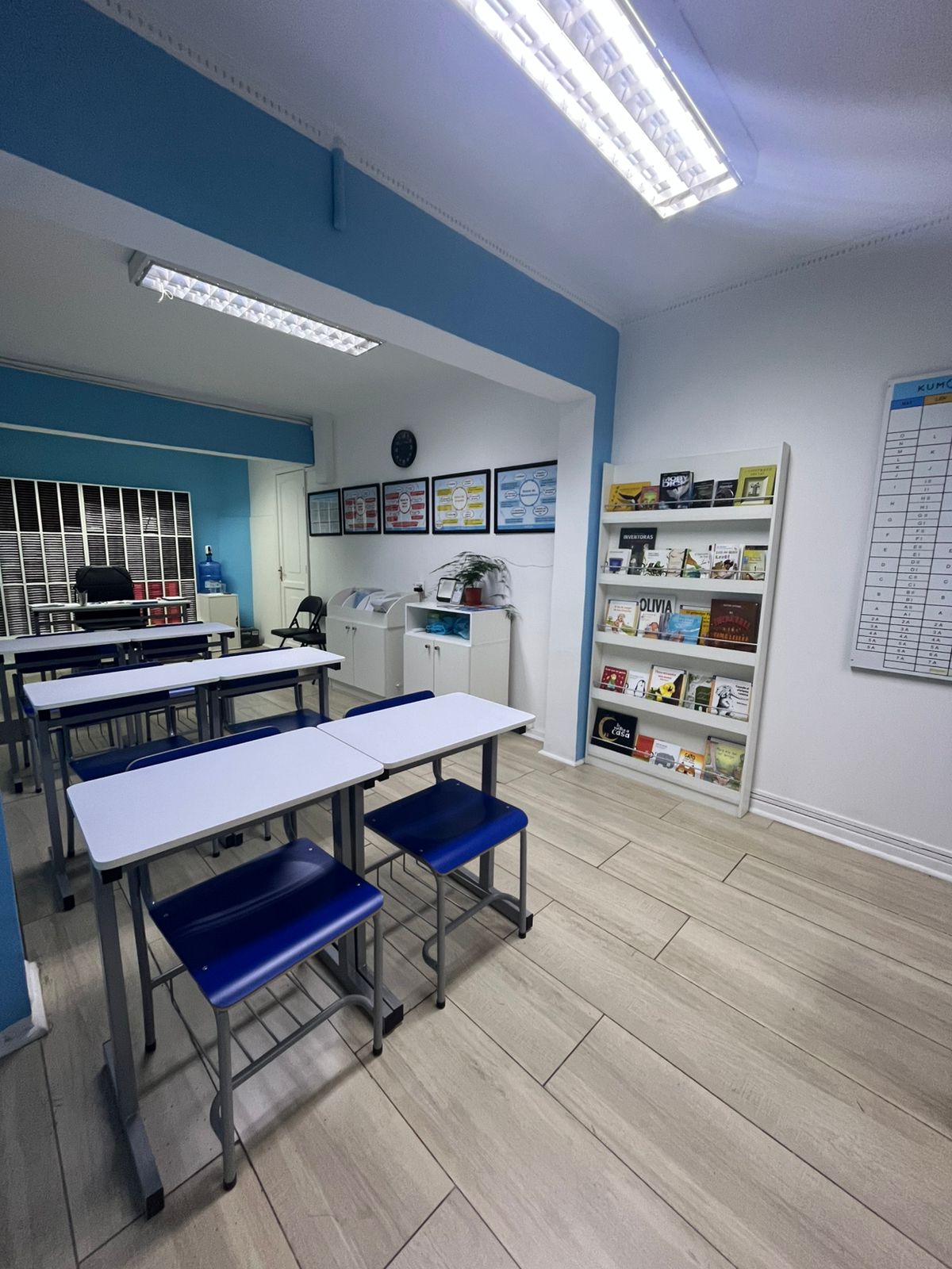 Sala de clases del centro Kumon Ñuñoa Avenida Ossa