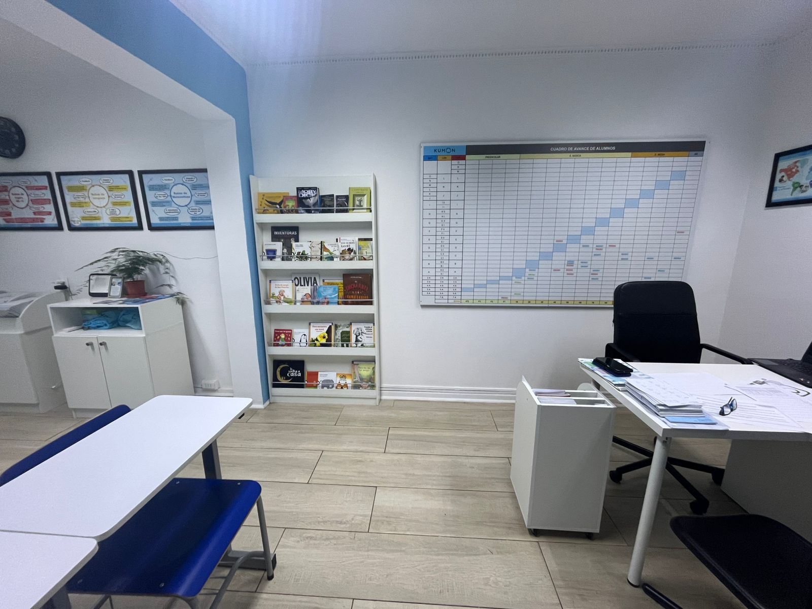 Sala de clases del centro Kumon Ñuñoa Avenida Ossa