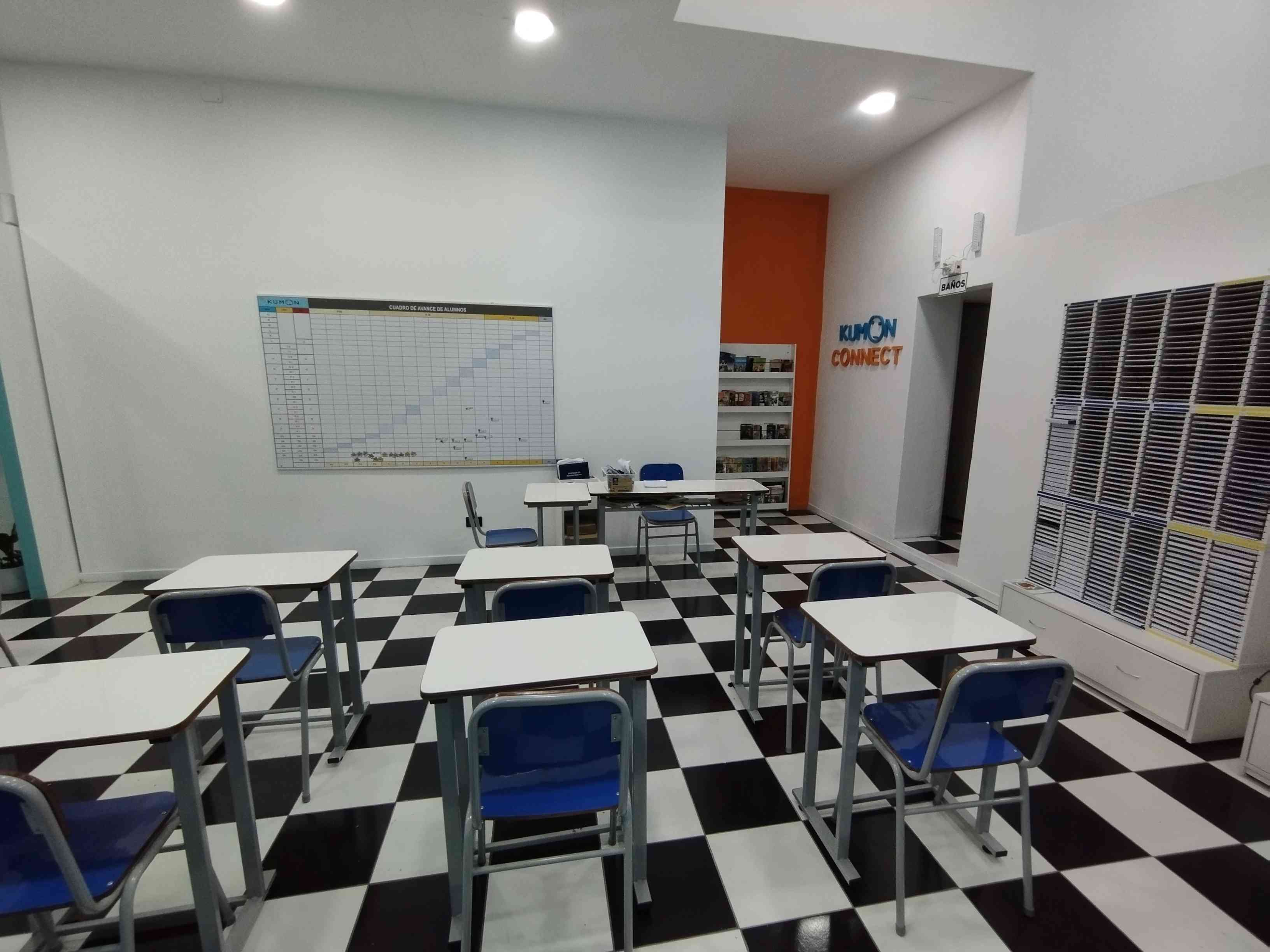 Sala de clases del centro Kumon Avellaneda
