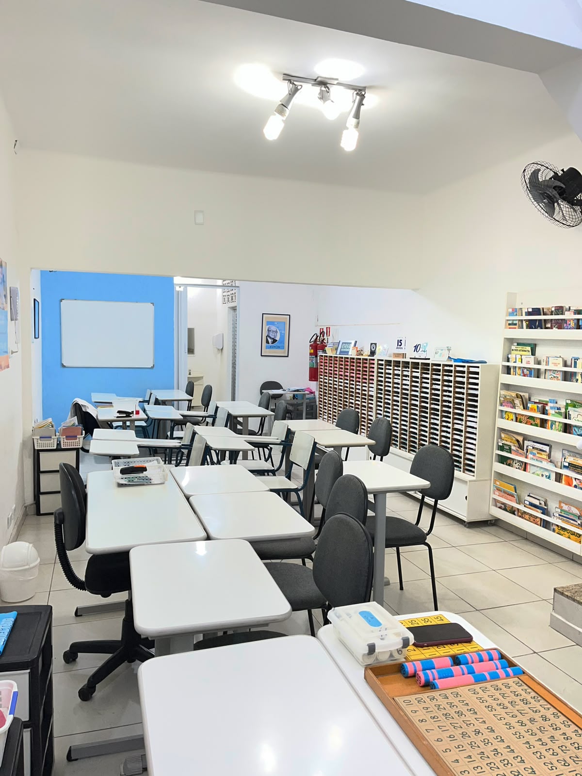 Foto sala de aula Kumon unidade Lapa Clelia